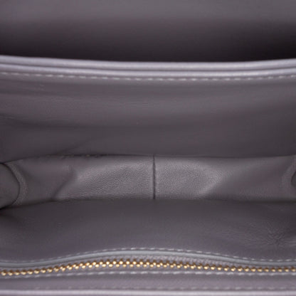 322606097 Celine Teen Shiny Calfskin Triomphe Crossbody Gray 4