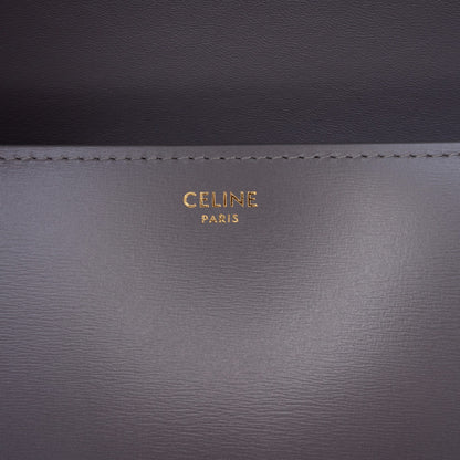 322606097 Celine Teen Shiny Calfskin Triomphe Crossbody Gray 5