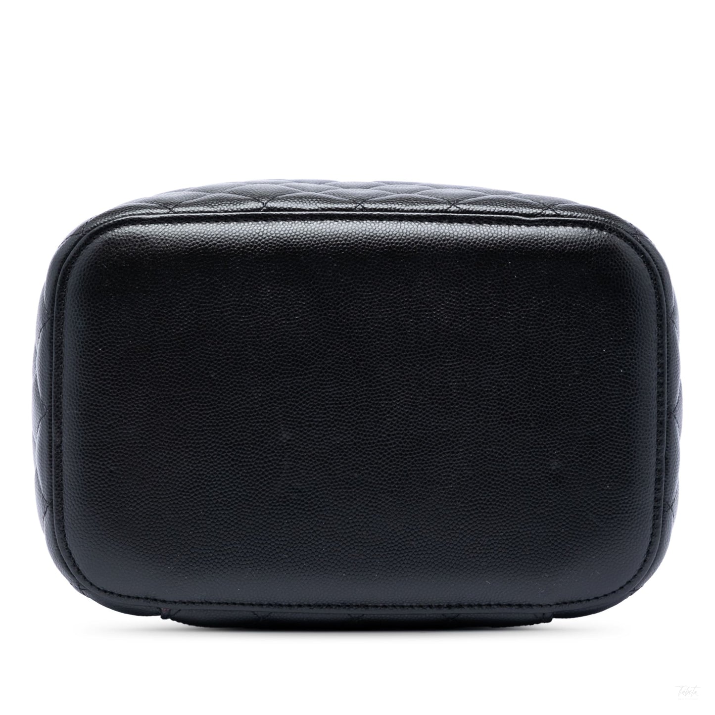 322606108 Chanel Medium CC Quilted Caviar Vanity Case Black 3