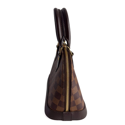 Alma BB Canvas 2-Ways Top-handle Bag Brown