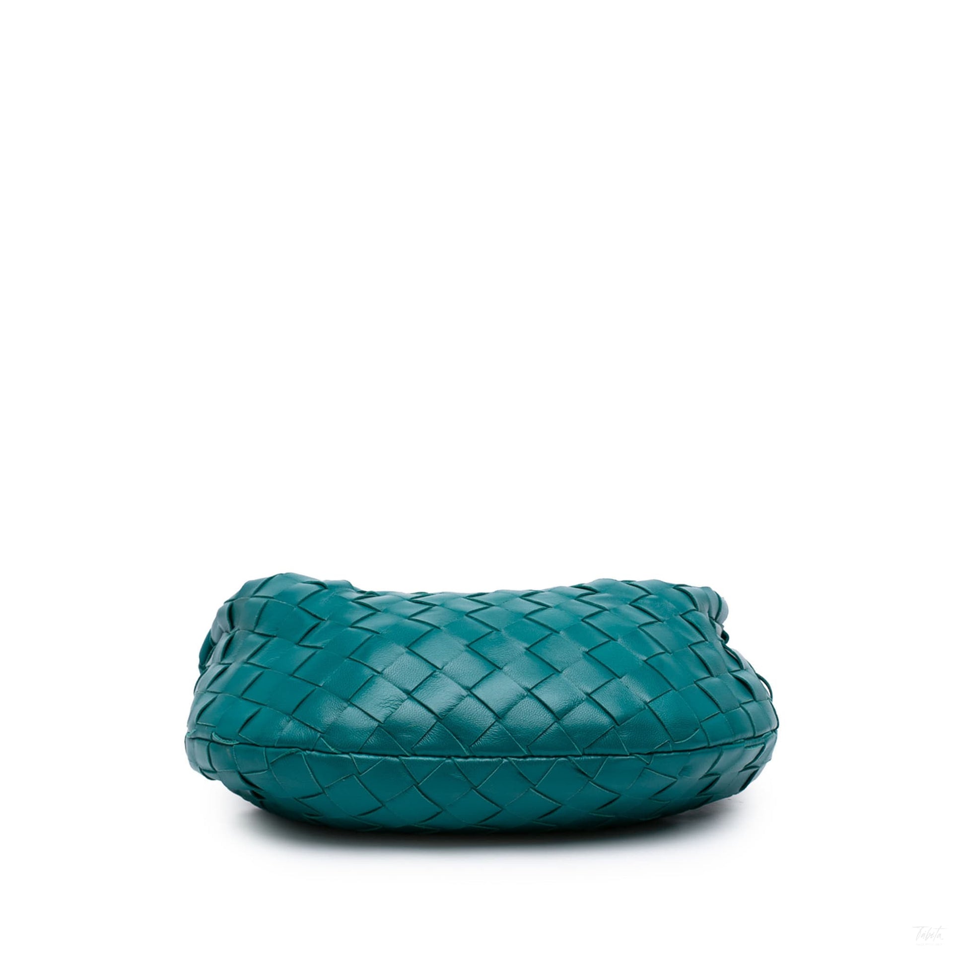 322606114 Jodie Mini Intrecciato Leather Hobo Handbag Blue 3