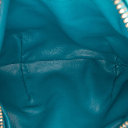 322606114 Jodie Mini Intrecciato Leather Hobo Handbag Blue 4