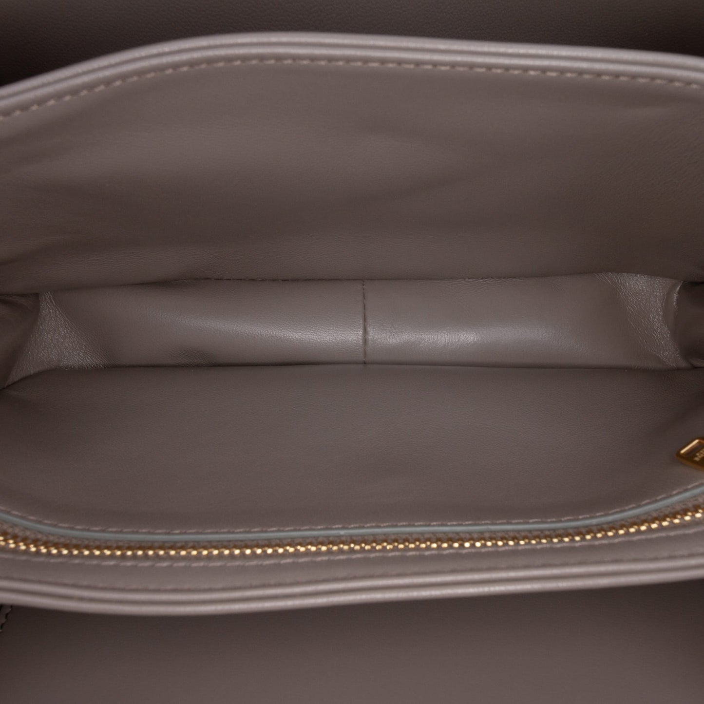 322606115 Triomphe Classique Shiny Calfskin Leather Flap Crossbody Brown 4