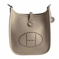 322606121 Hermes Evelyne 16 TPM Taurillon Clemence Leather Amazone Hobo Crossbody Craie (2)