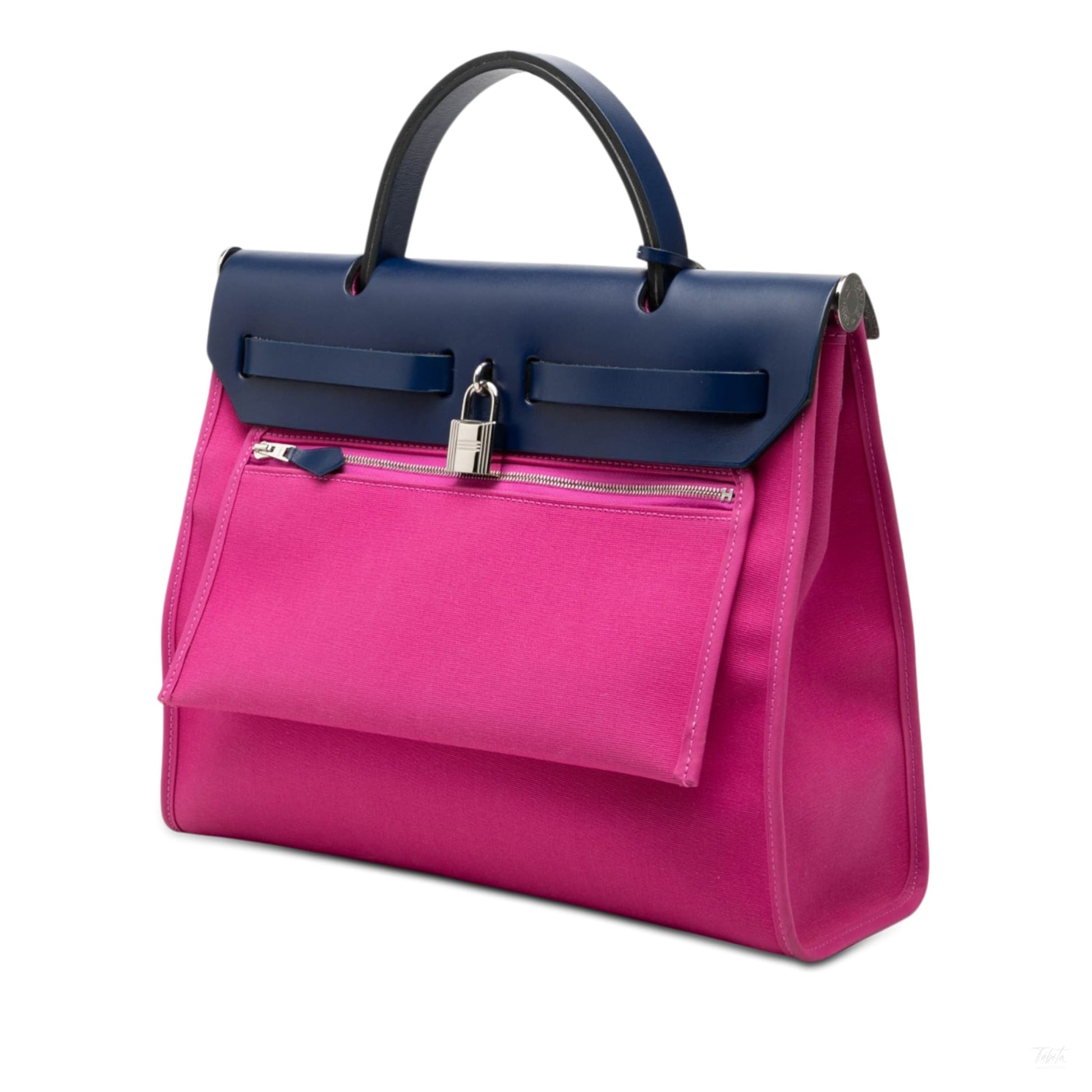 322606127 Herbag PM Canvas 1 pouch Top handle Handbag Pink 2