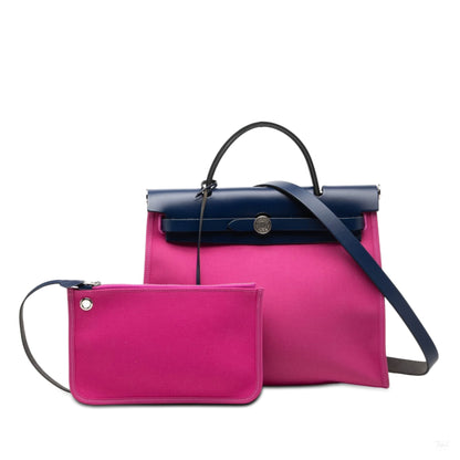 322606127 Herbag PM Canvas 1 pouch Top handle Handbag Pink 8