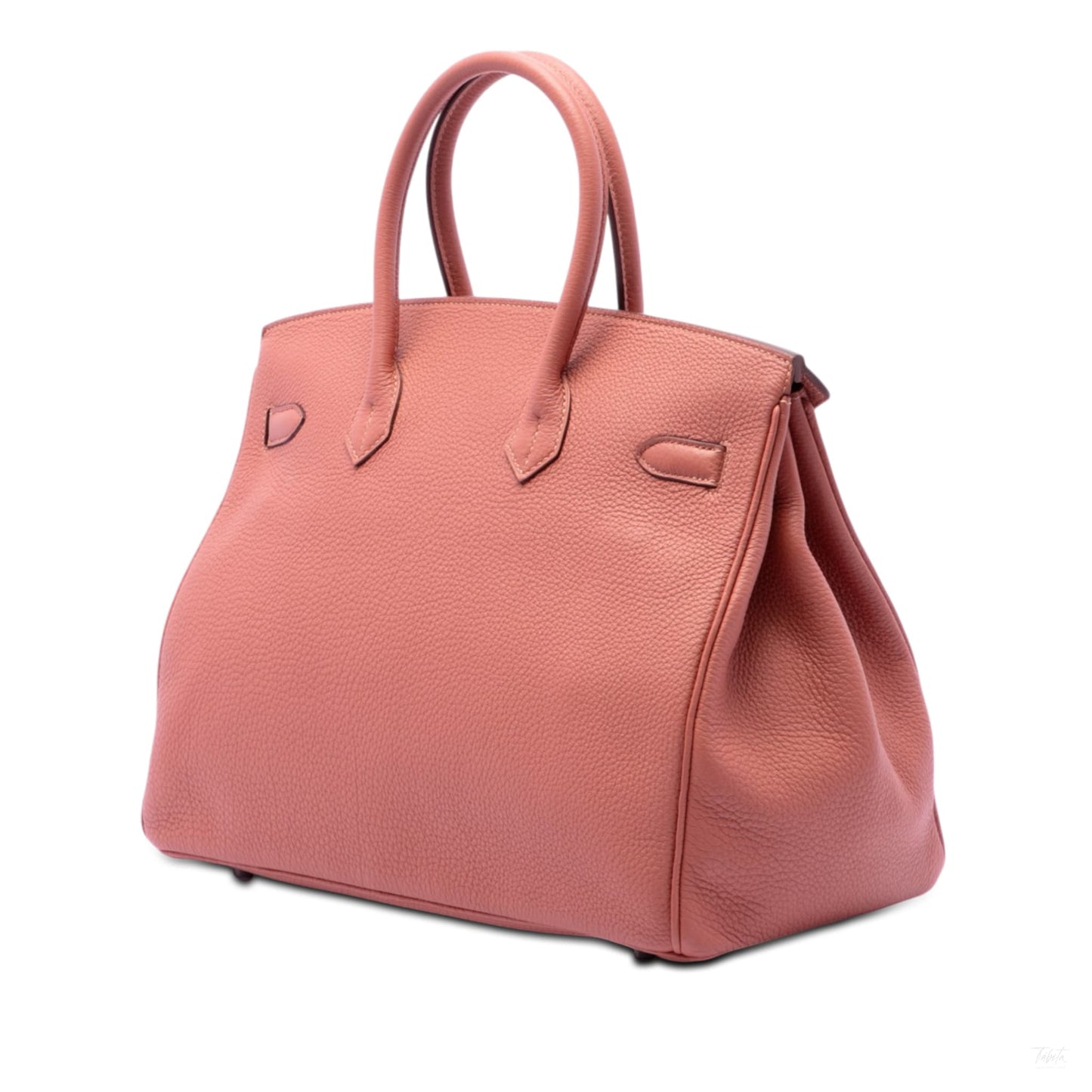 322606128 Birkin 35 Togo Leather Top handle Bag Pink 2