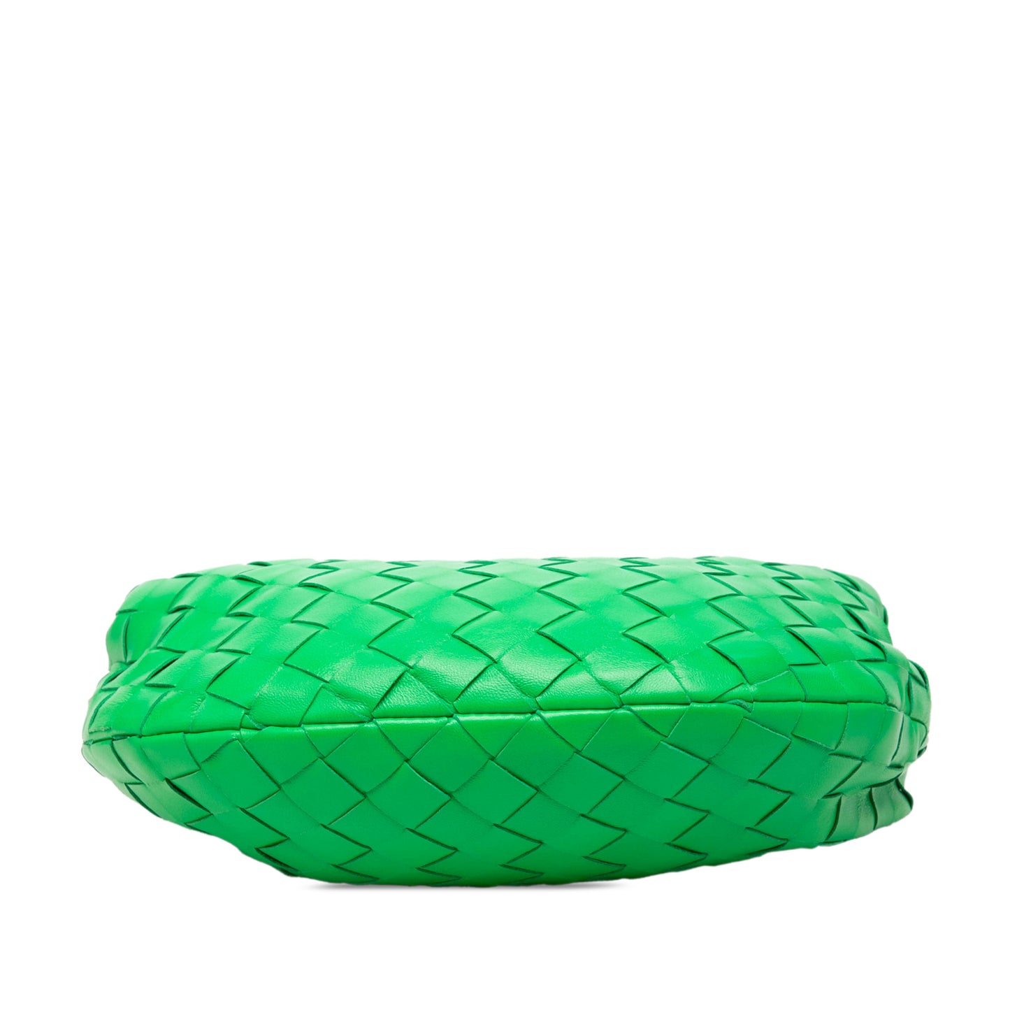 Jodie Mini Intrecciato Leather Hobo Handbag Green