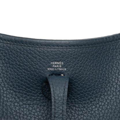 Evelyne 16 TPM Clemence Leather Hobo Crossbody Blue