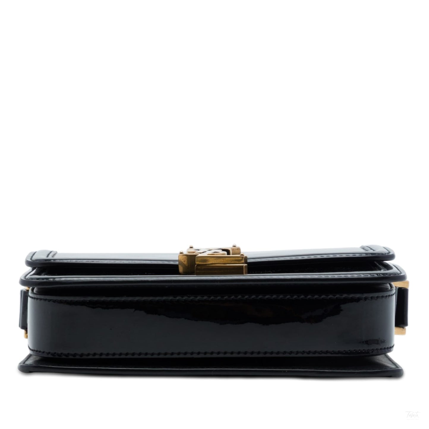 322606137 Solferino Small Patent Leather Flap Crossbody Black 3