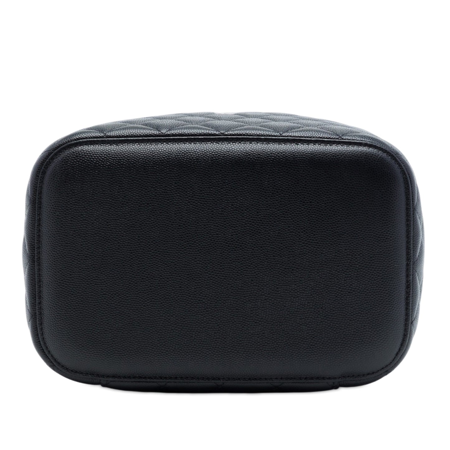 Vanity Case Medium Caviar Leather Top-handle Handbag Black