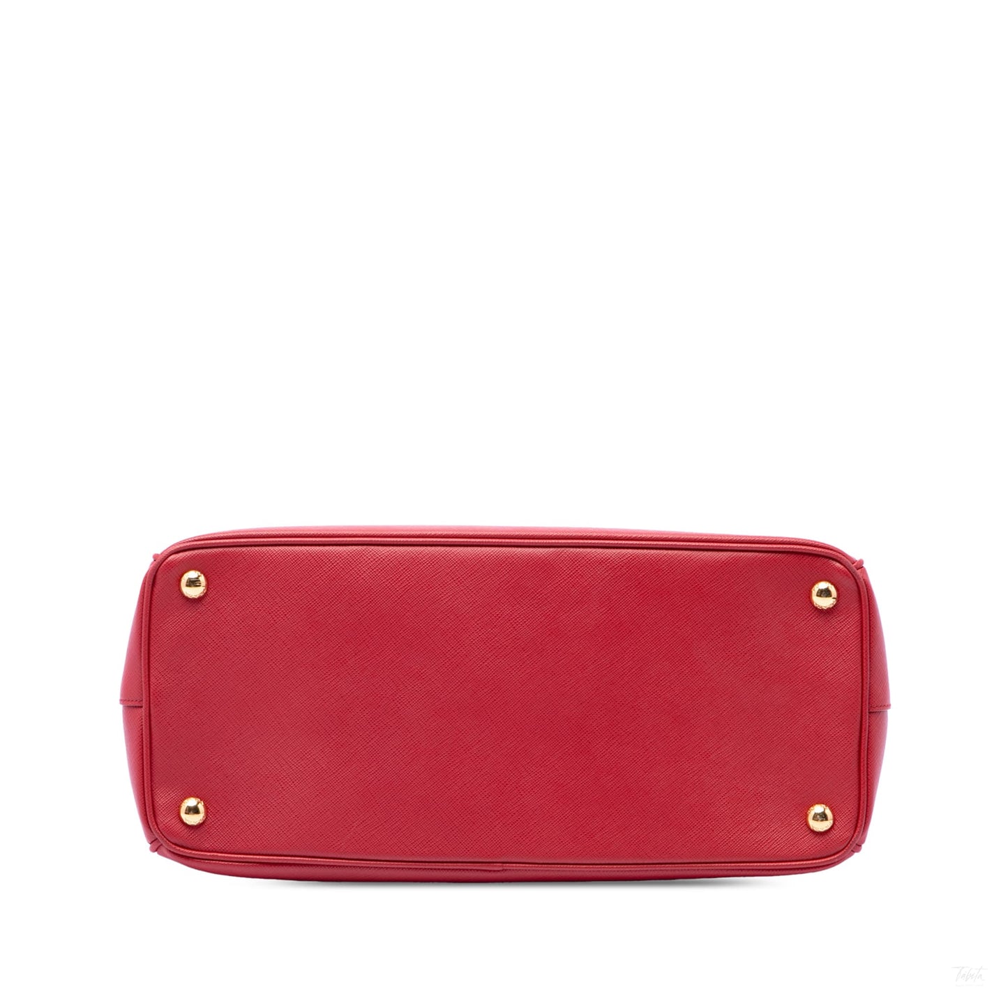 322607063 Galleria Large Saffiano Lux Leather Tote Handbag Red 3