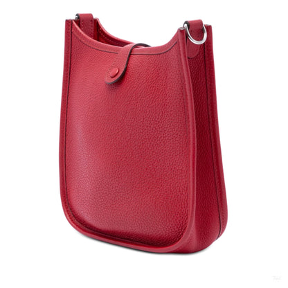 322607067 Evelyne 16 TPM Clemence Leather Hobo Crossbody Red 2