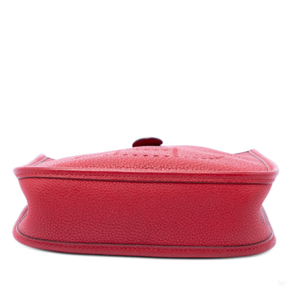 322607067 Evelyne 16 TPM Clemence Leather Hobo Crossbody Red 3