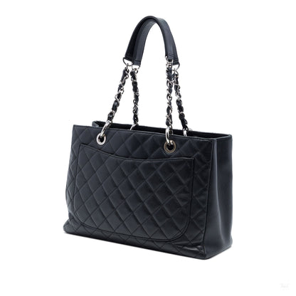 322607069 GST Quilted Caviar Leather Shopper Bag Black 2
