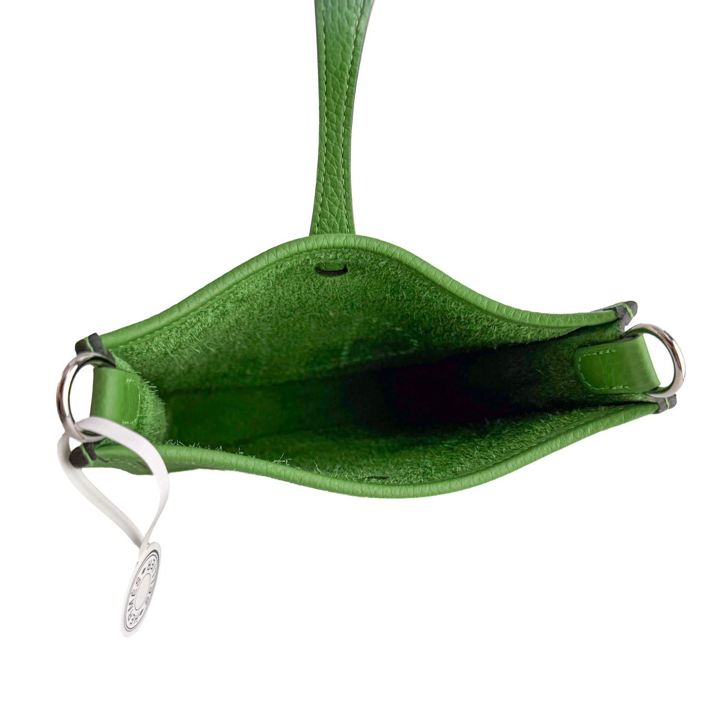 Evelyne 16 TPM Taurillon Clemence Leather Amazone Hobo Crossbody Vert Yucca 