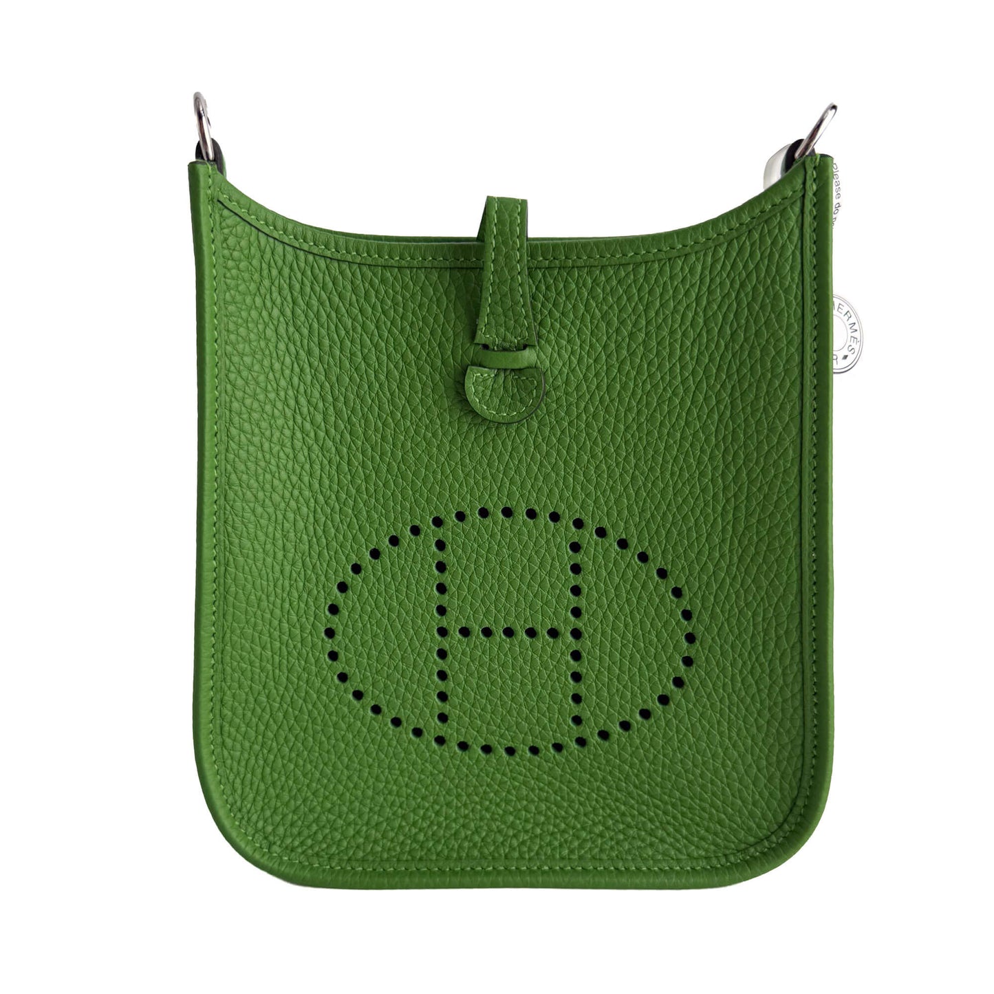 Evelyne 16 TPM Taurillon Clemence Leather Amazone Hobo Crossbody Vert Yucca 