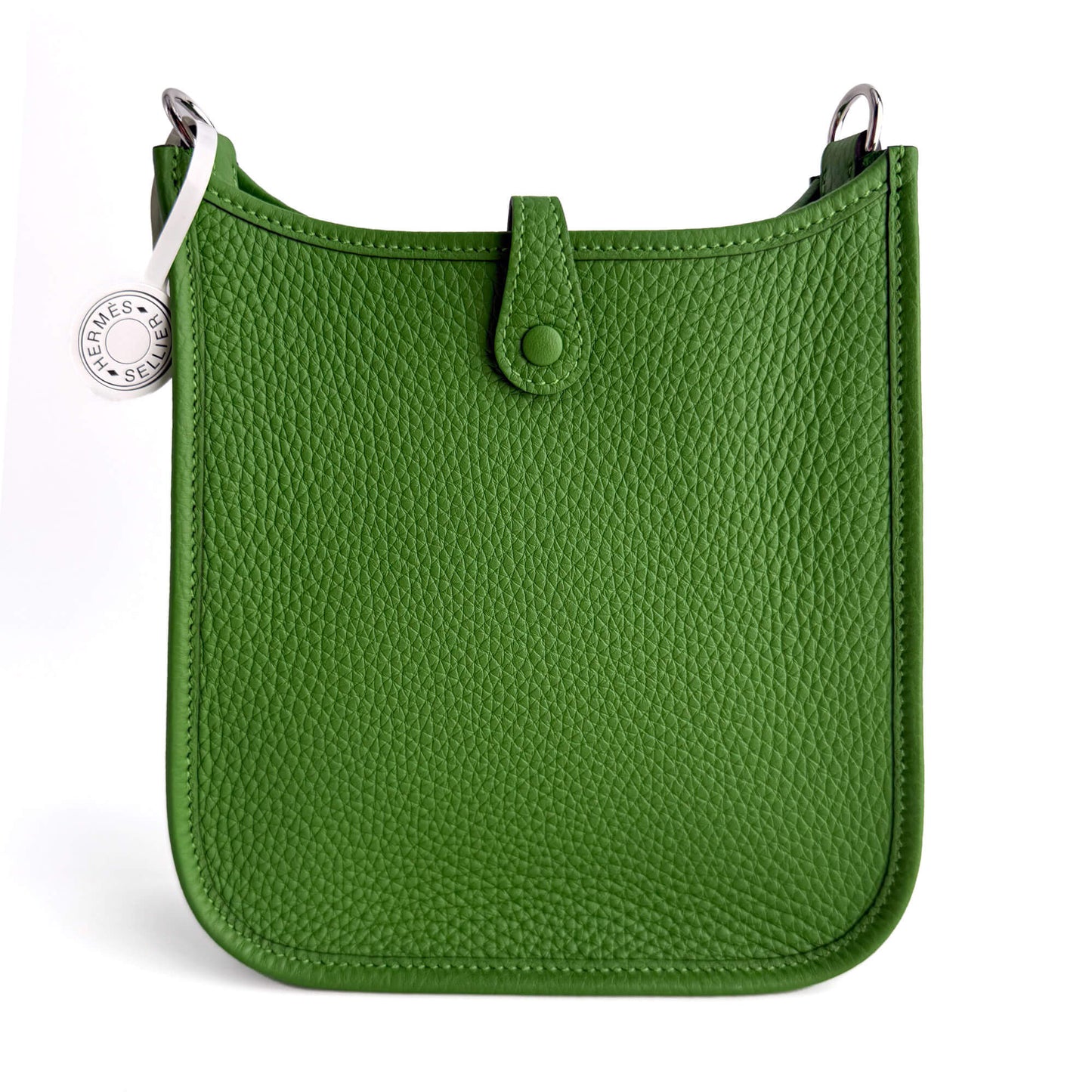 Evelyne 16 TPM Taurillon Clemence Leather Amazone Hobo Crossbody Vert Yucca 