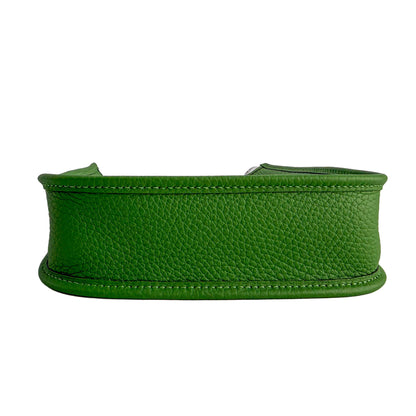 Evelyne 16 TPM Taurillon Clemence Leather Amazone Hobo Crossbody Vert Yucca 