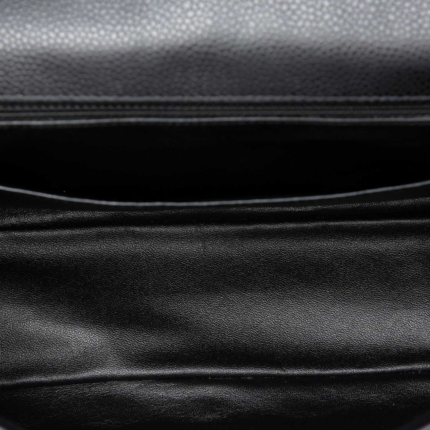 322608020 Classic Single Flap Jumbo Caviar Leather Matelassè Handbag Black 4