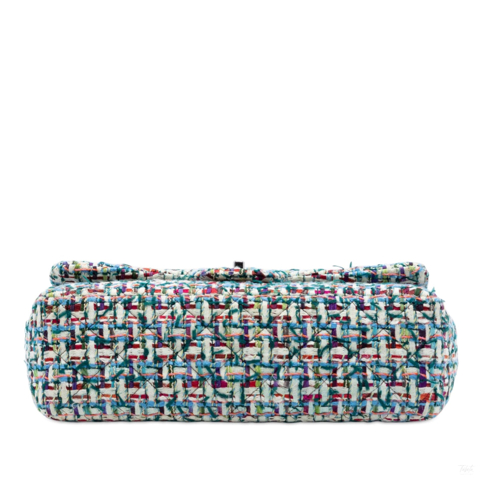 322608026 Classic Double Flap Jumbo Tweed Handbag Multicolor 3