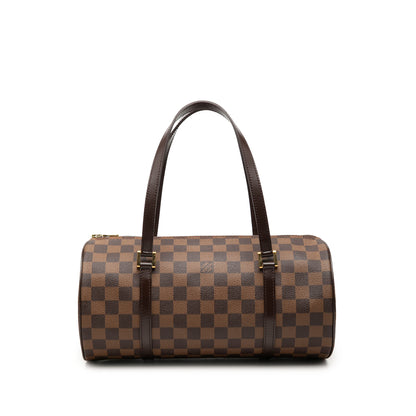 Bolsa Papillon 30 Canvas Trunk Damier em Ebene 