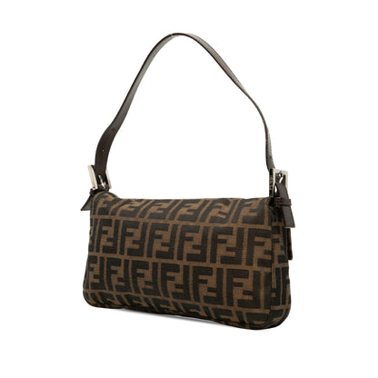 Zucca Medium Canvas Baguette Handbag Brown