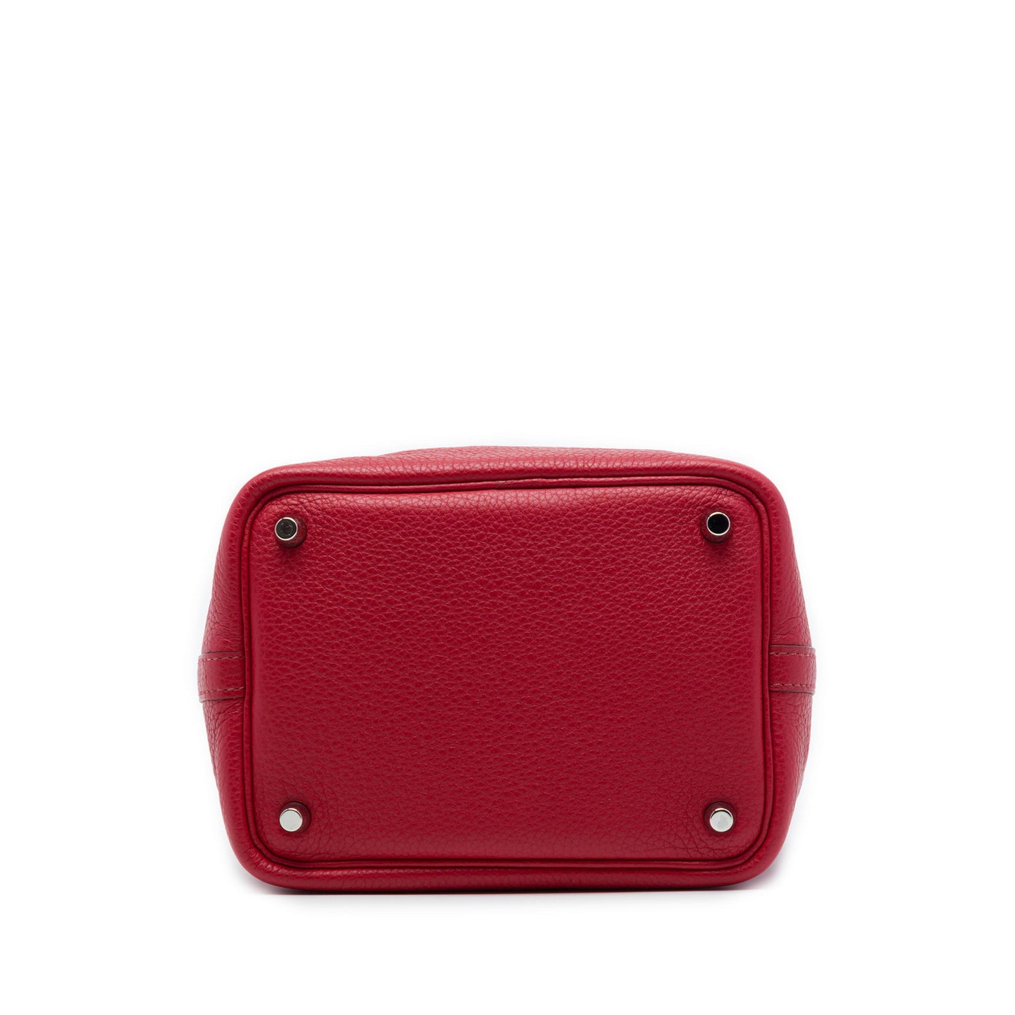 Picotin 18 Taurillon Clemence Leather Lock Bucket Sac à main Rubis 