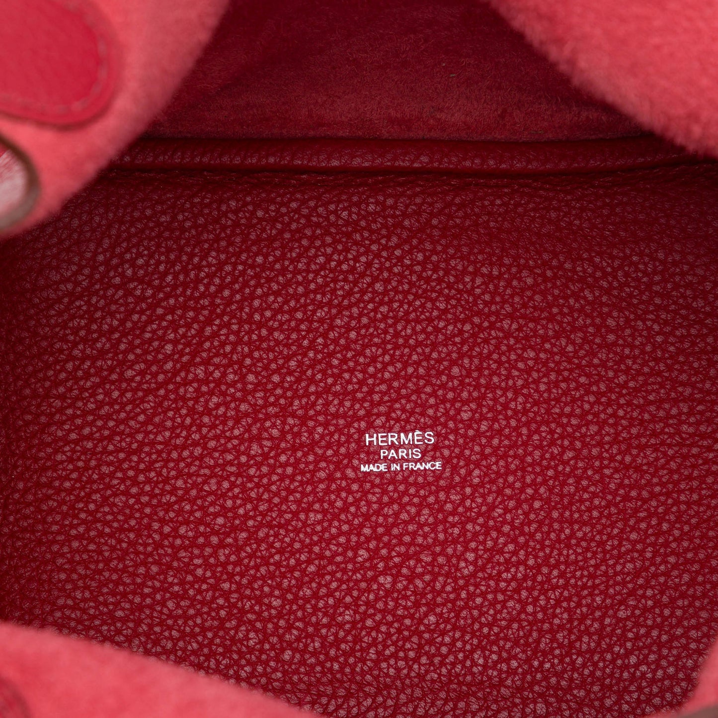 Picotin 18 Taurillon Clemence Leather Lock Bucket Sac à main Rubis 