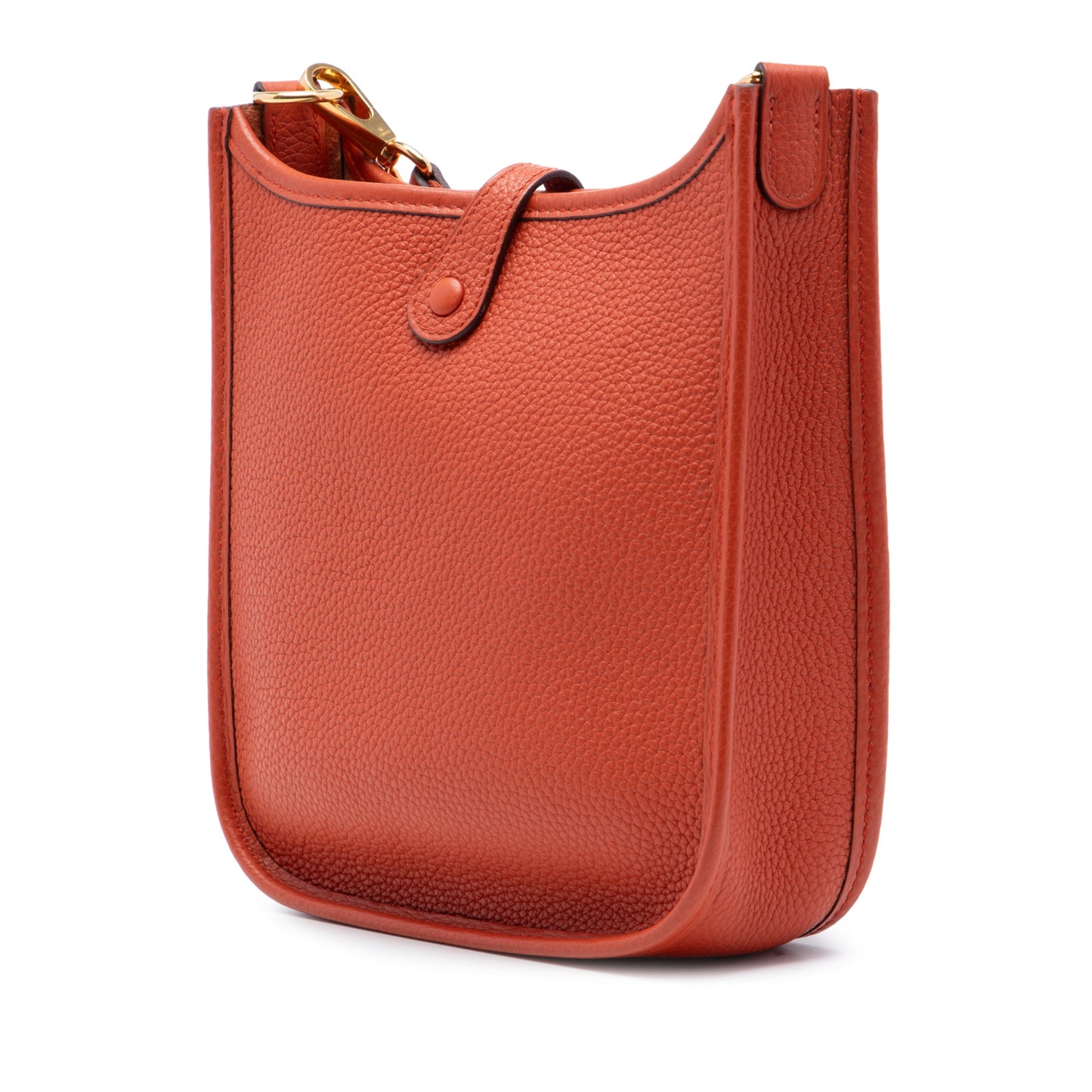 Evelyne 16 TPM Clemence Leather Hobo Crossbody Orange