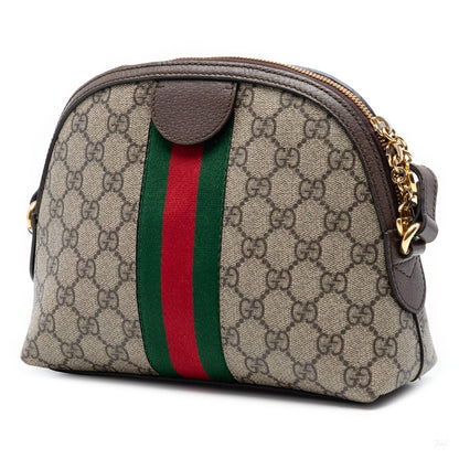 322608046 Ophidia GG Small Canvas Pouch Handbag Beige 2
