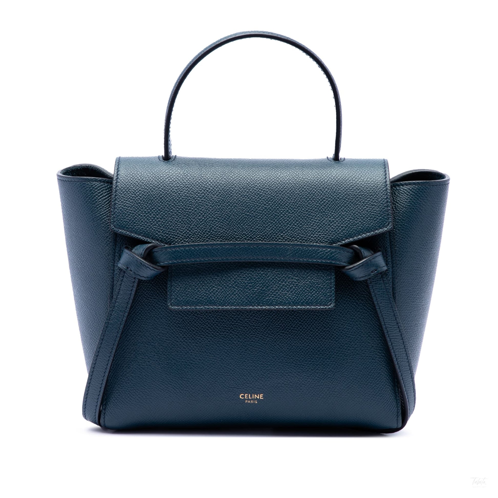 322608048 Belt Bag Nano Grained Calfskin Leather Tote Handbag Blue 1