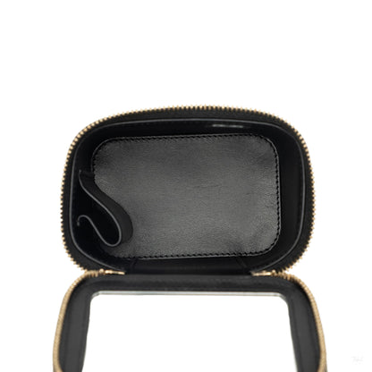322608053 Vanity Case Mini Caviar Leather Quilted Top handle Handbag Black 4
