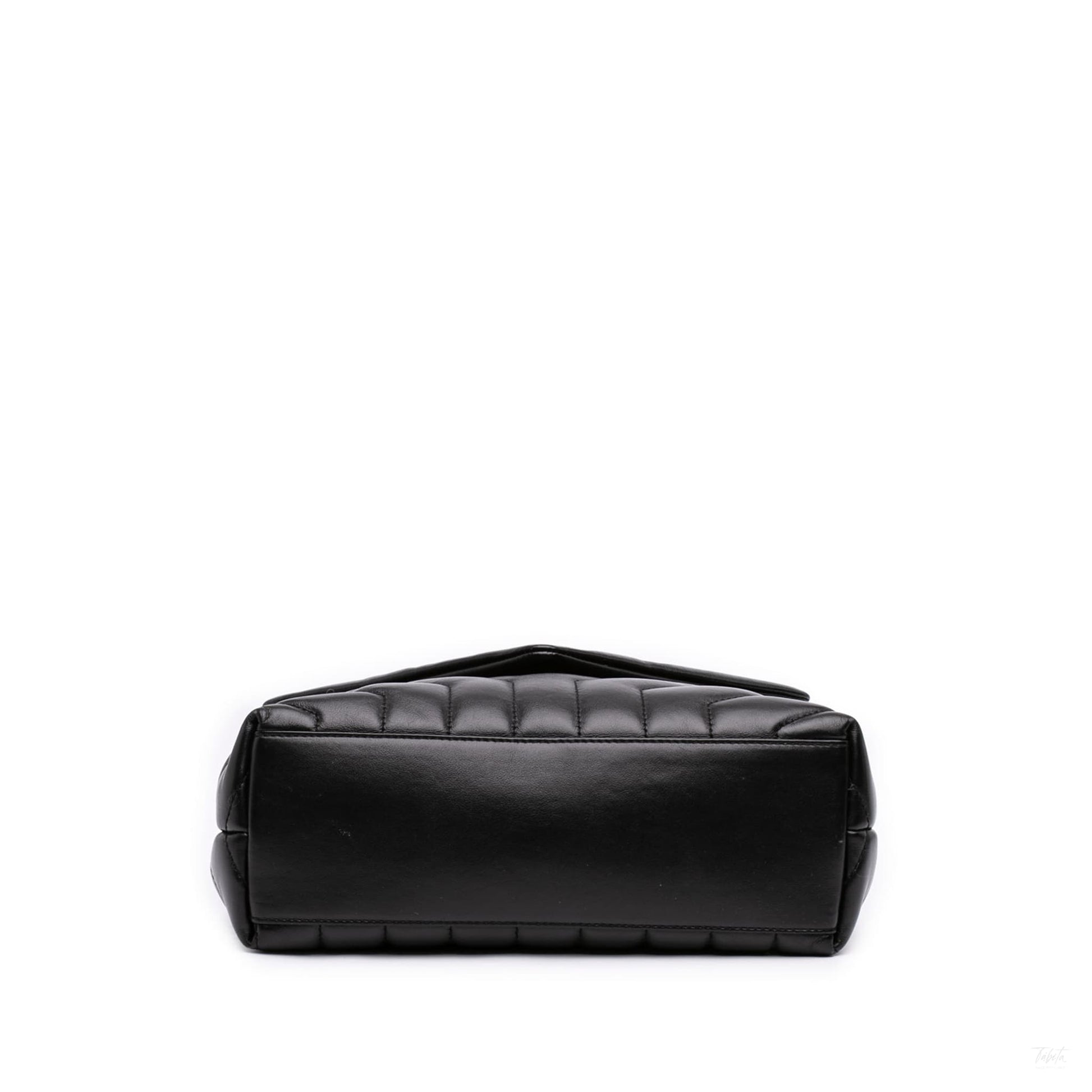 322608068 Loulou Small Chevron Quited Leather 2 Ways Envelope Bag Black 3