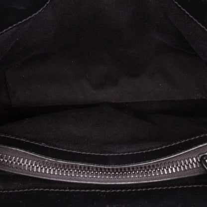 322608068 Loulou Small Chevron Quited Leather 2 Ways Envelope Bag Black 4
