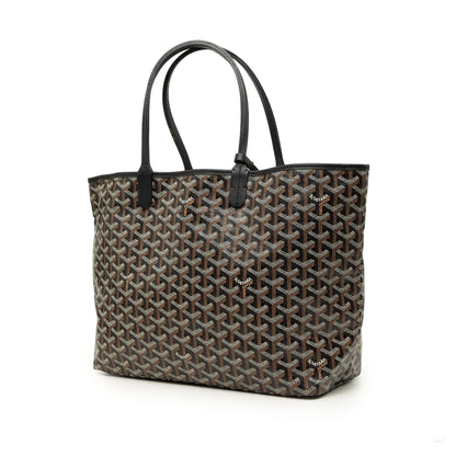 322608073 Saint Louis PM Goyardine Canvas Tote Shoulder Bag Black 2