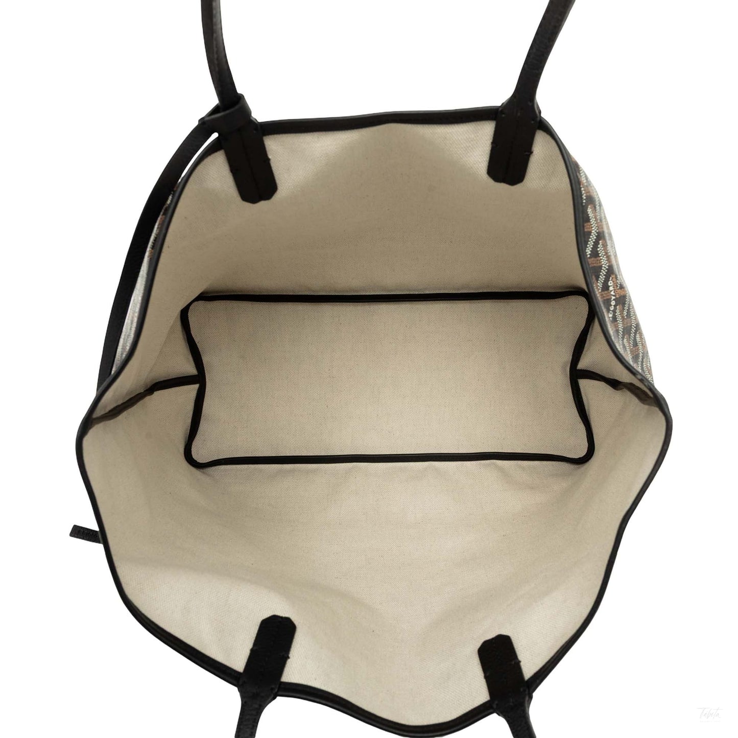 322608073 Saint Louis PM Goyardine Canvas Tote Shoulder Bag Black 4