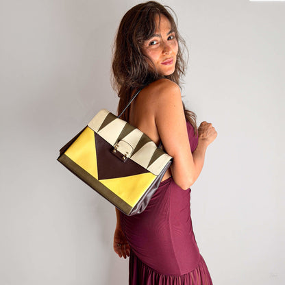322608084 Valentino Garavani Mime Leather Top handle Handbag Multicolor (17)
