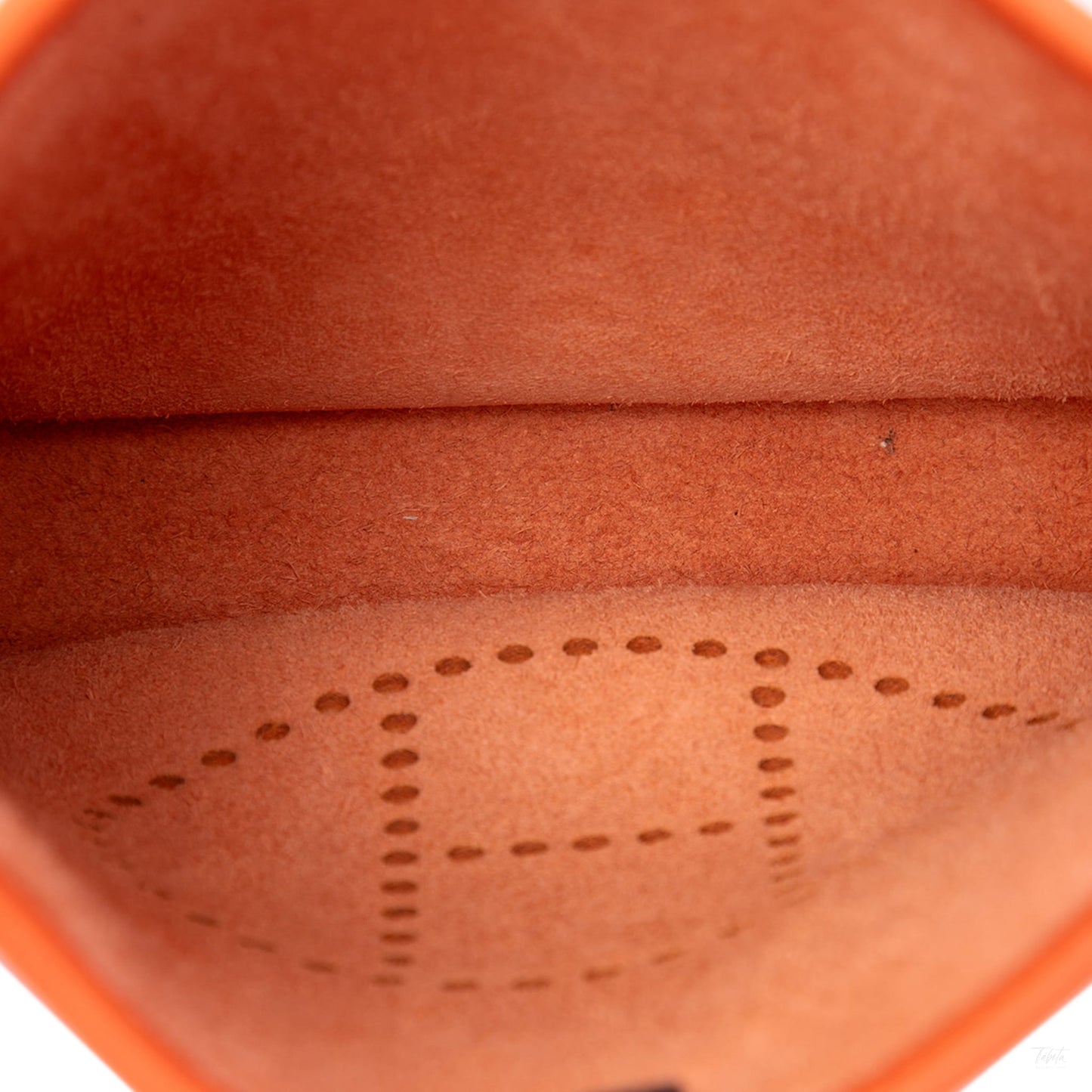 322608088 Evelyne 16 TPM Clemence Leather Hobo Crossbody Orange 4
