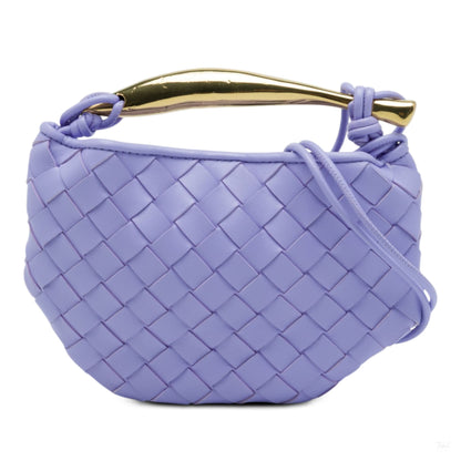 322609004 Sardine Lambskin Leather Crossbody Purple 1
