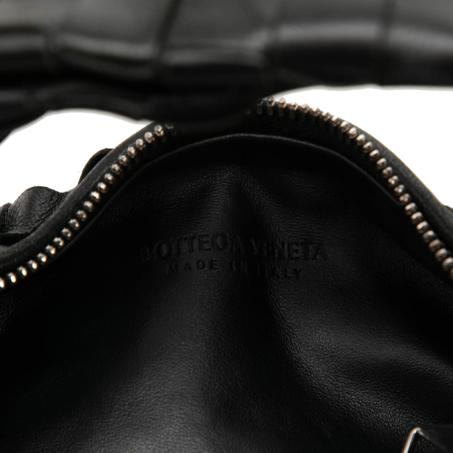 322609006 Jodie Mini Intrecciato Leather Hobo Handbag Black 5