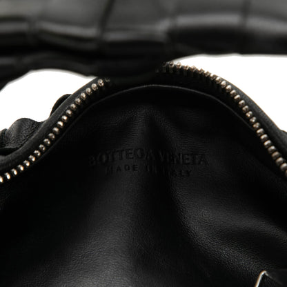 322609006 Jodie Mini Intrecciato Leather Hobo Handbag Black 5