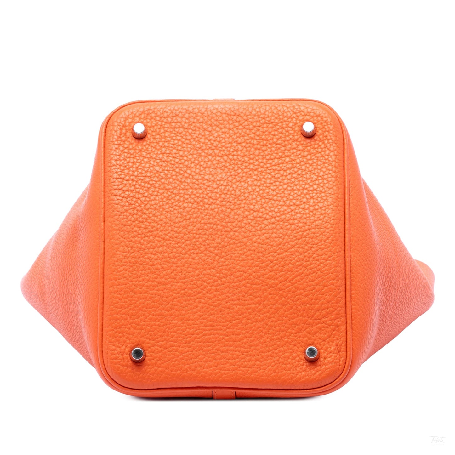322609009 Picotin 22 Leather Lock Bucket Handbag Orange 3