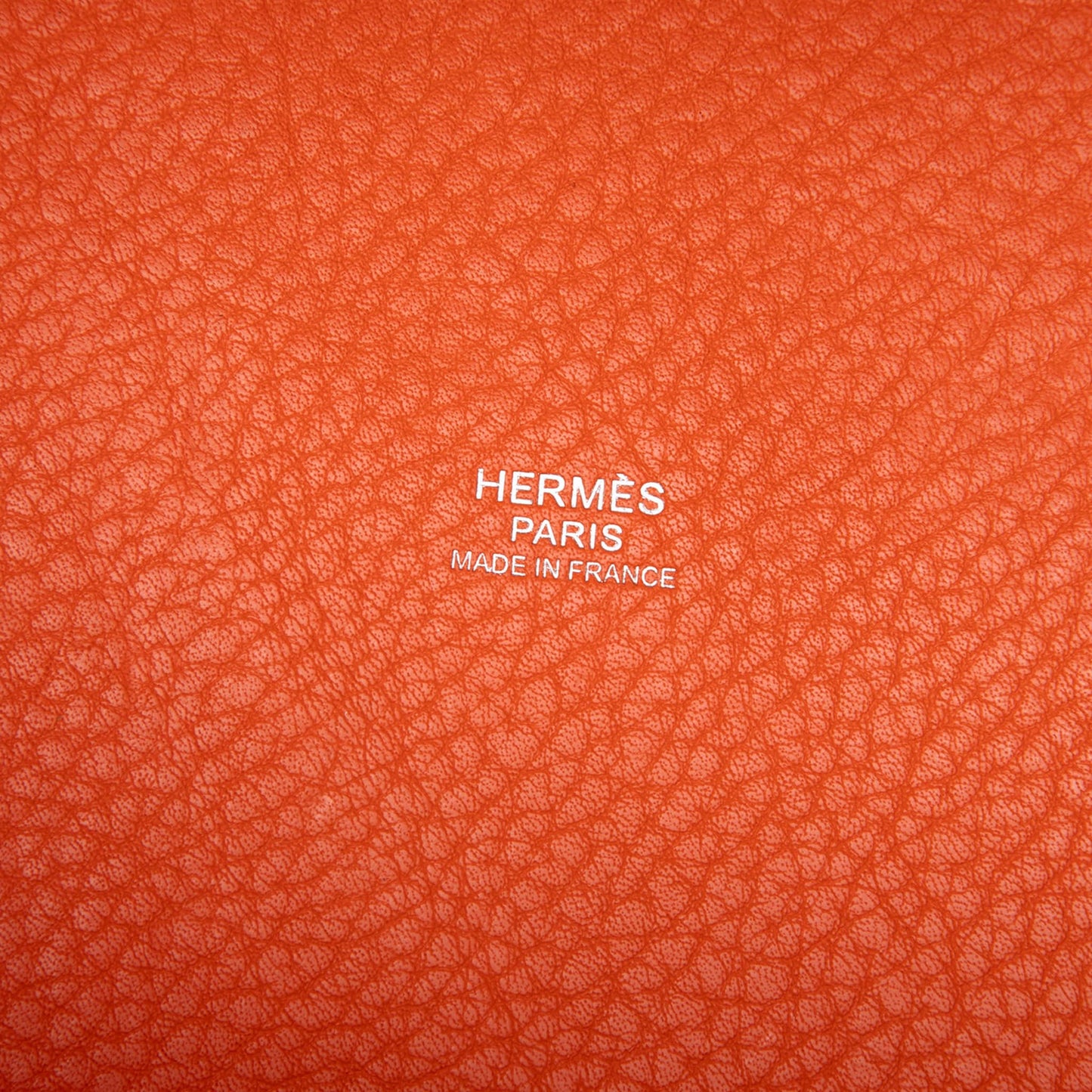 322609009 Picotin 22 Leather Lock Bucket Handbag Orange 5