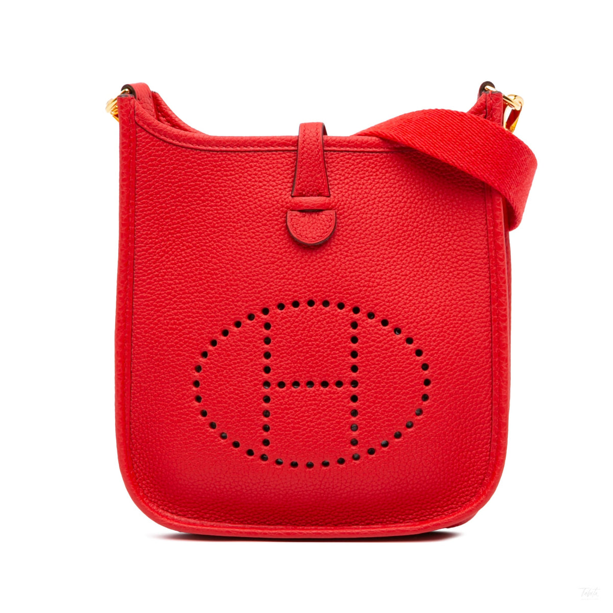 322609010 Evelyne 16 TPM Clemence Leather Hobo Crossbody Red 1