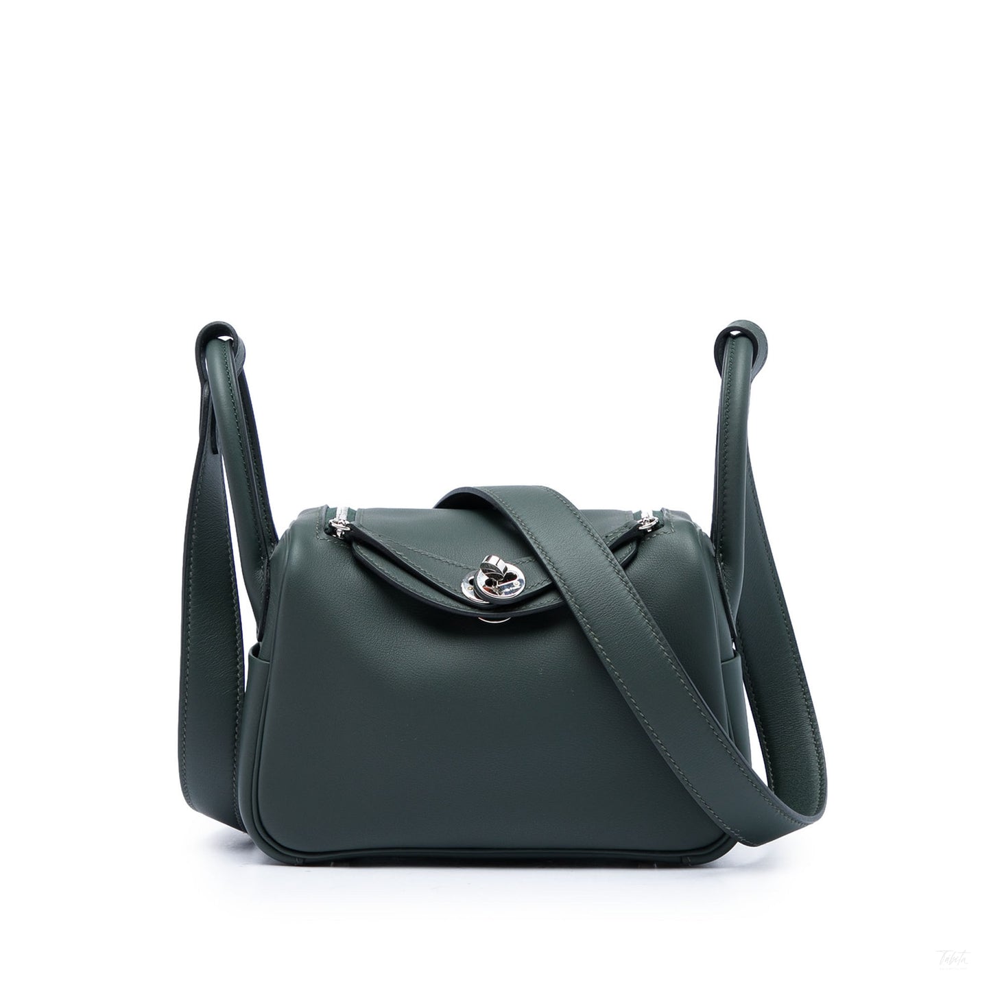 322609011 Lindy Mini Clemence Leather Crossbody Green 1