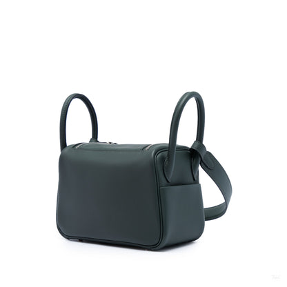 322609011 Lindy Mini Clemence Leather Crossbody Green 2
