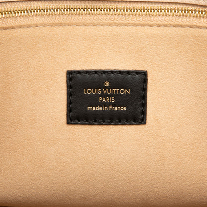 322609019 On My Side MM Leather Monogram Sides Tote Handbag Green 5