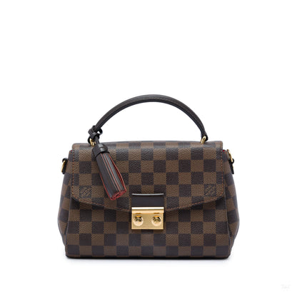 322609020 Croisette Canvas Top handle Crossbody Damier Ebene 1