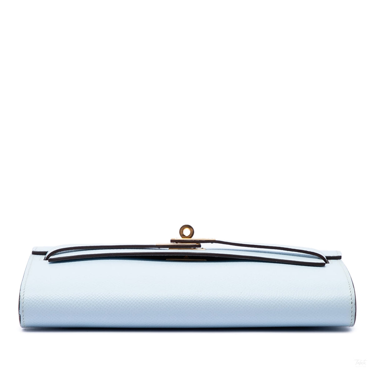 322609030 Kelly Epsom Leather Long Wallet Blue 3
